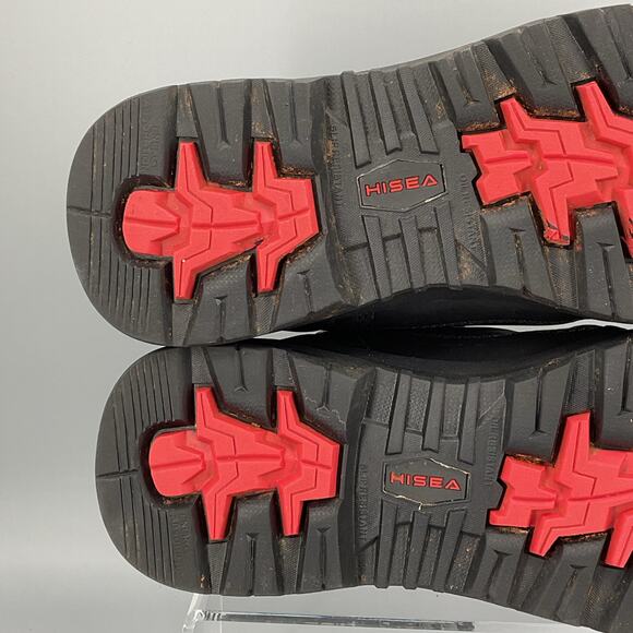 Hisea Men’s Waterproof Composite Toe Work Boots Black Size 9M - Picture 9 of 10